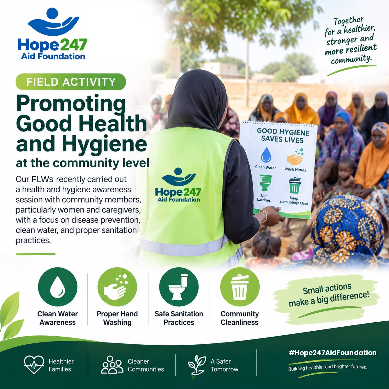 Foundation-supplied photograph illustrating a community development priority
